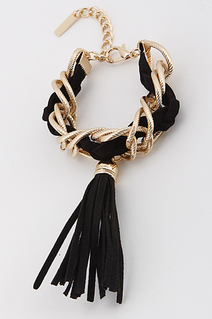 Mixed Chain and Tassel Braclect 6ABE7